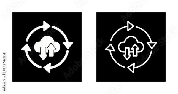 Fototapeta Continuous Deployment Vector Icon
