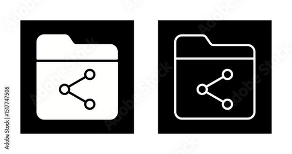 Fototapeta File Sharing Vector Icon