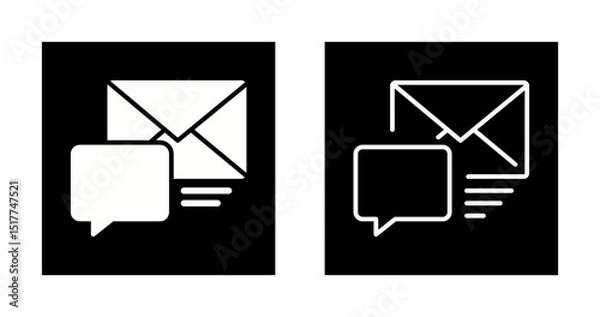 Fototapeta Messaging Services Vector Icon