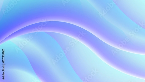 Obraz abstract gradient wavy background. blue and purple flowing lines, futuristic fluid design.