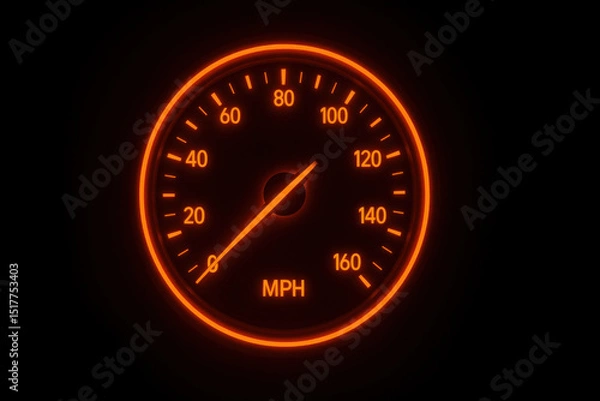 Fototapeta Speedometer reading "speed"