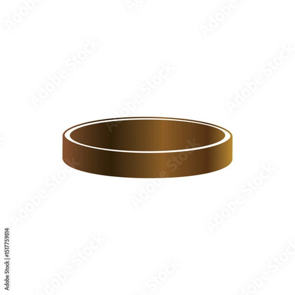 Obraz Metal coin icon