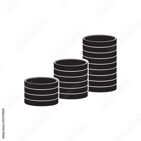 Obraz coin stack icon