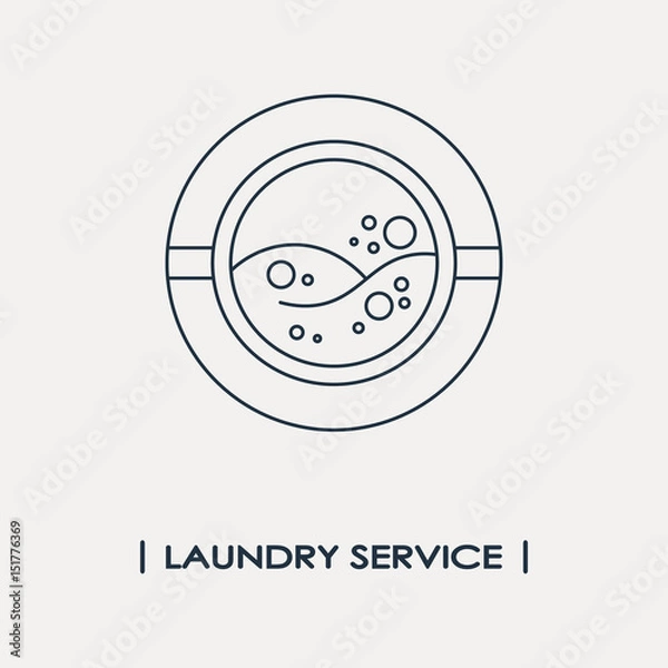 Obraz Laundry service logo