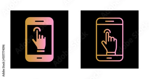 Obraz Touch Screen Icon Design