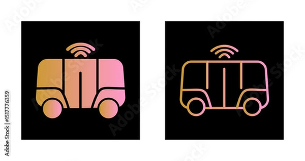 Obraz Shuttle Service Icon Design