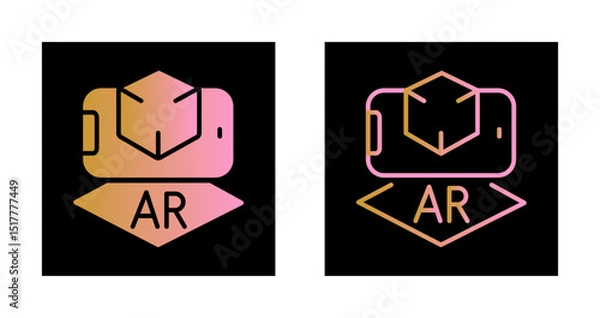 Obraz Augmented Reality Icon Design