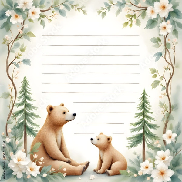 Fototapeta hand-drawn notepad paper