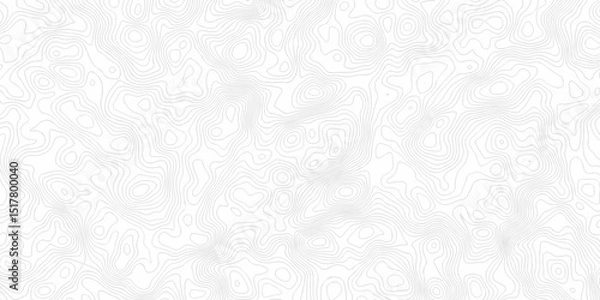 Fototapeta Vector geographic contour map. Topography map background. Black and white wave Seamless line. Topography relief. White wave paper curved reliefs abstract. Topographic map patterns,topography line map.