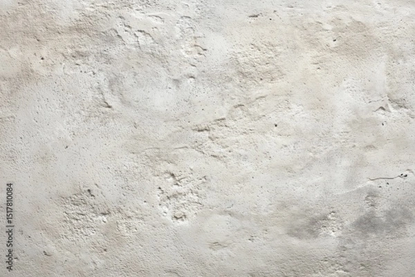 Fototapeta Rust-streaked concrete with pores, rough, uneven texture. Soft white to muted beige wall surface. Naturally distressed look wallpaper. Grunge concrete background