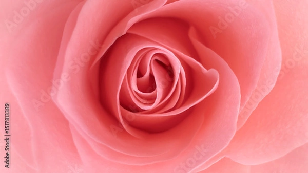 Fototapeta Blurred for background.A close-up reveals the intricate folds of the rose, each peach petal whispering beauty.