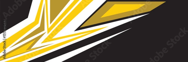 Fototapeta car livery graphic vector with exclusive colors. abstract grunge background design for vehicle vinyl wrap and sports car, racing car, jersey, banner and adventure ready to print.