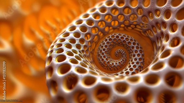 Obraz Intricate Whitish-Gray Spiral Patterned Design