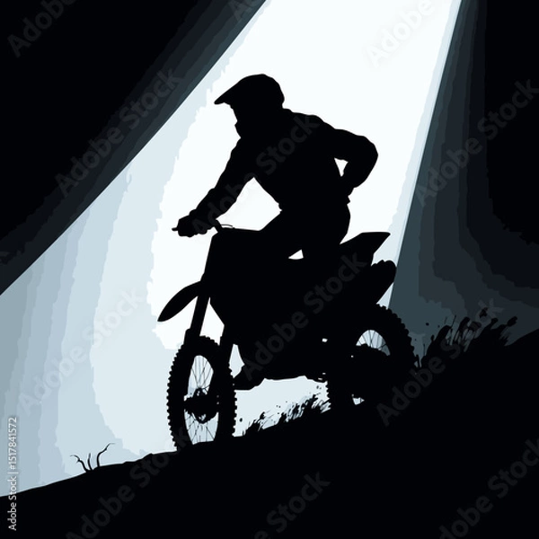 Fototapeta motocross vector art