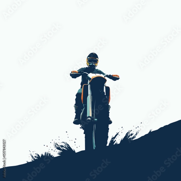 Fototapeta motocross vector art