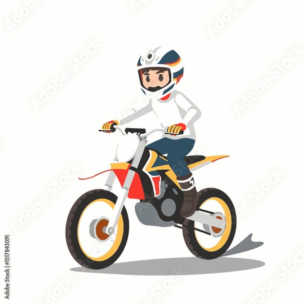 Fototapeta motocross vector art