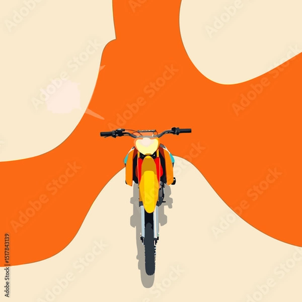 Fototapeta motocross vector art
