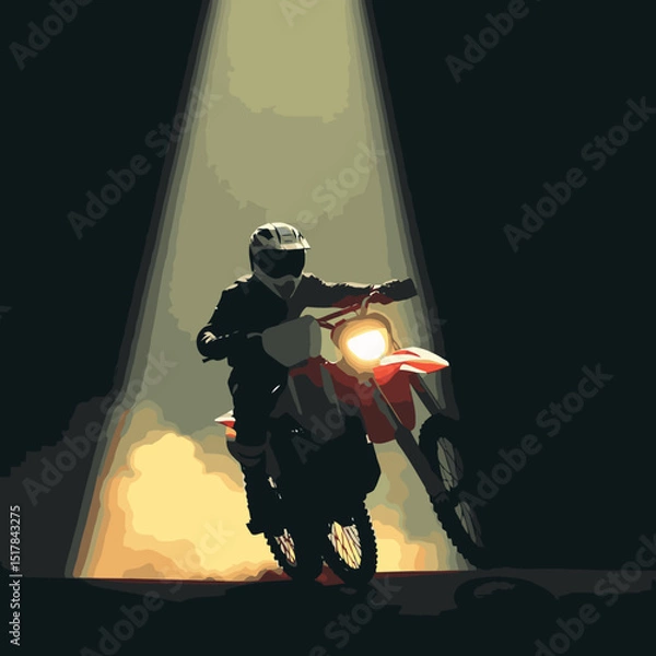 Fototapeta motocross vector art