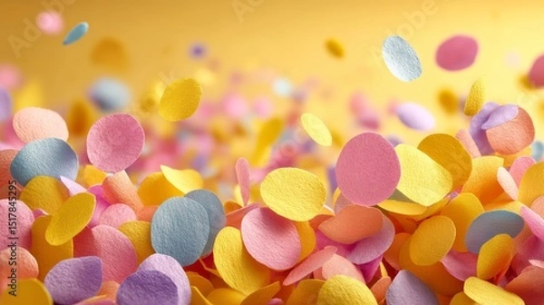 Fototapeta Colorful Confetti Abstract Background
