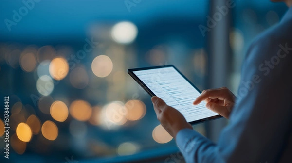 Fototapeta Efficient E-Invoicing for Accountants in a Modern Office