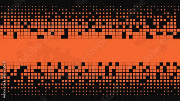 Obraz Pixel mosaic background. Abstract geometric background. Vector template design
