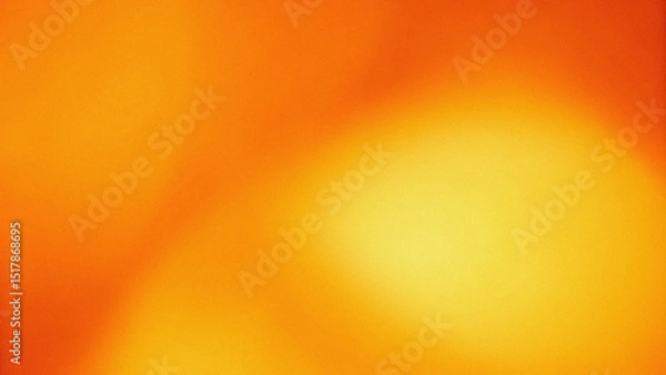 Fototapeta Orange amber flame golden sunset abstract background. Color gradient ombre blend. Smooth transition. Bright light glow shimmer molten metallic. Noise grain texture blur. Warm fire-inspired tones