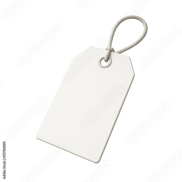 Fototapeta Empty Price Tag for Simple Pricing and Tagging Solutions
