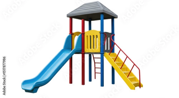 Obraz Isolated Playground slide