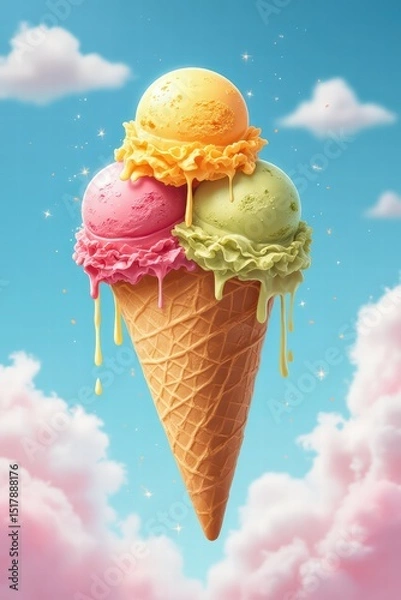 Fototapeta ice cream cone