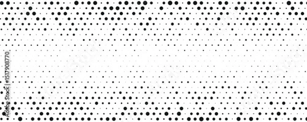 Fototapeta Halftone dots background grunge grain noise texture. Vector abstract pattern for comics background