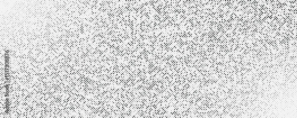 Fototapeta Subtle halftone vector texture overlay pattern. Monochrome abstract splattered trendy background.