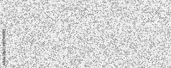 Fototapeta Subtle halftone vector texture overlay pattern. Monochrome abstract splattered trendy background.