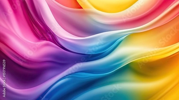 Obraz Abstract colorful wave background ,abstract colorful background with smooth wavy lines,Abstract fluid neon holographic iridescent wave in motion