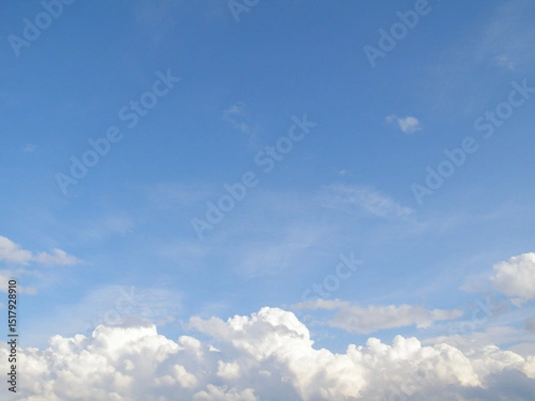 Obraz blue sky with clouds background