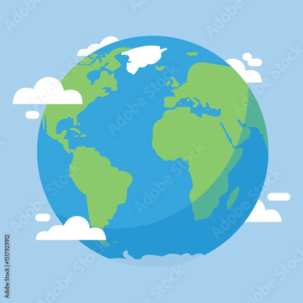 Obraz ILLUSTRATION OF CARING FOR THE EARTH AND THE ENVIRONMENT