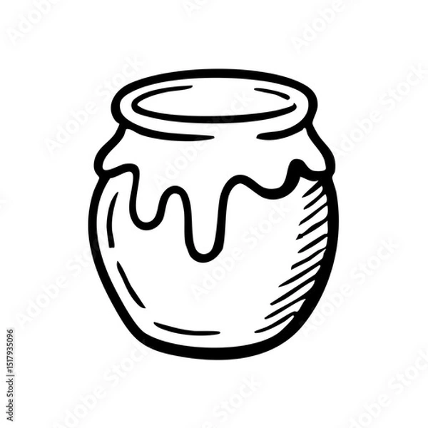 Obraz ハニーポット　線画　手書き