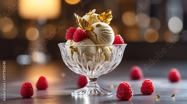 Obraz chocolate mousse with strawberry
