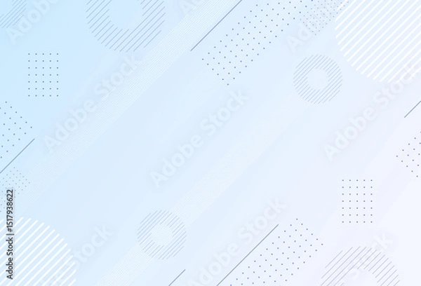 Fototapeta blue gradations, geometric style, line shape,vector illustration.