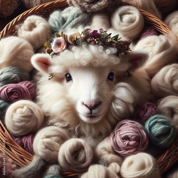 Fototapeta Dorset Wool in blankets clothing