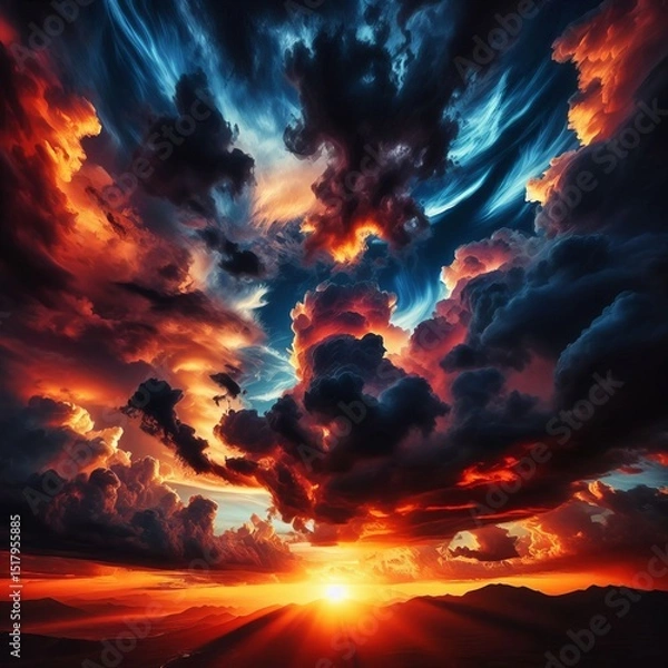 Fototapeta Dramatic Skies dynamic clouds