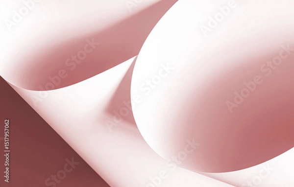 Fototapeta Pink sheets of paper as a background for creative design tasks.