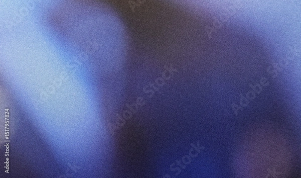 Obraz Blue and white tones, distorted against a blue gradient backdrop, featuring a grainy noise texture, suitable for a web banner or poster design.