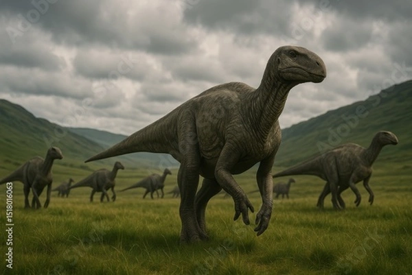 Obraz Iguanodon Herd