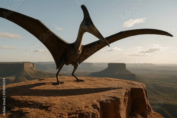 Fototapeta Quetzalcoatlus Landing on Mesa
