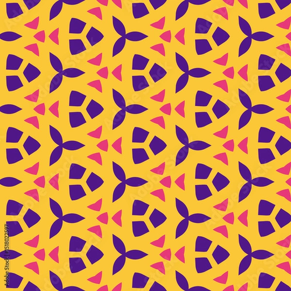 Obraz Tropical Pulse Non-Seamless Geometric Pattern