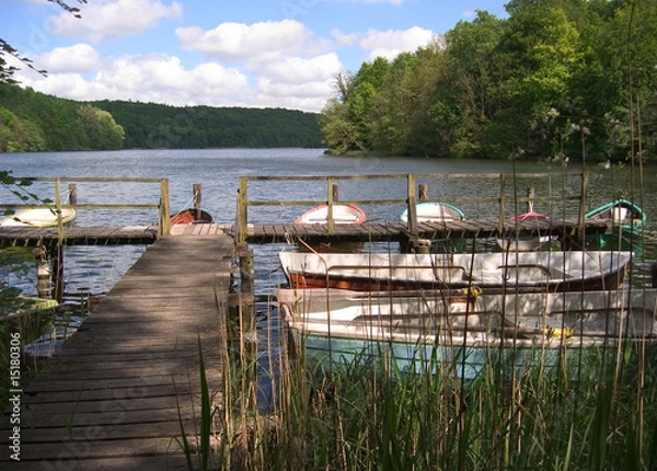 Obraz Bootssteg Ukleisee