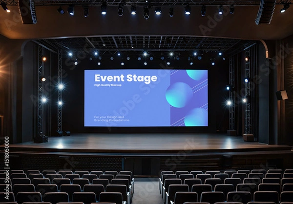 Fototapeta Event Stage Mockup