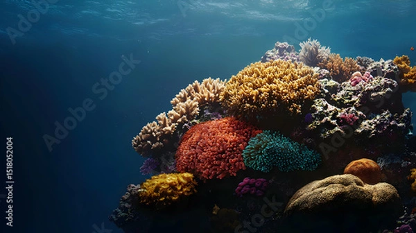 Obraz Colorful Coral Reef Underwater Scene