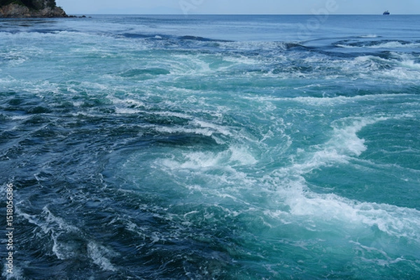 Obraz 鳴門の渦潮　二重渦　2025/5/27撮影