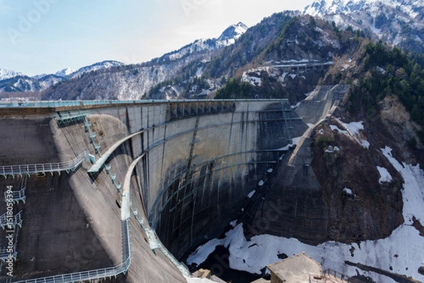 Obraz 黒部ダム　アルペンルート　春